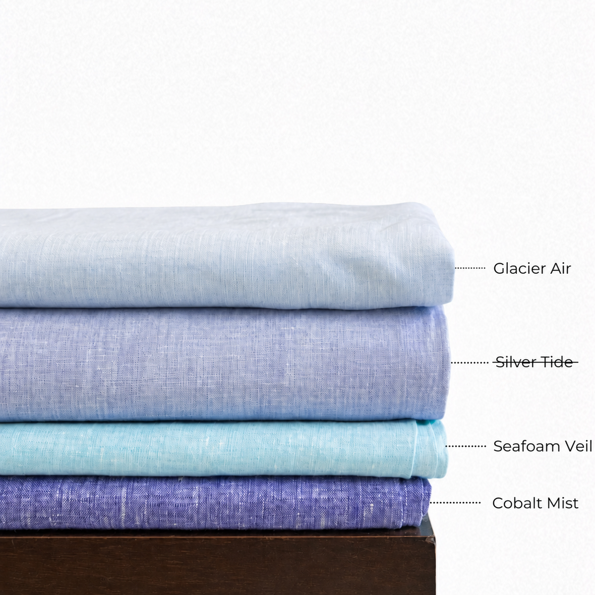 HARBOR-MLS Men's Blue Linen Shirt β Long Sleeve, Custom Fit