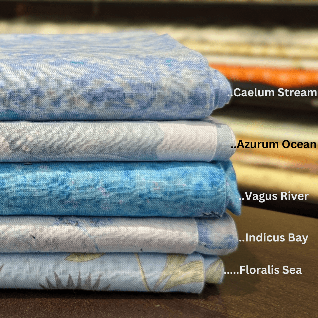 Pure Linen Printed Fabrics by OrganoLinen