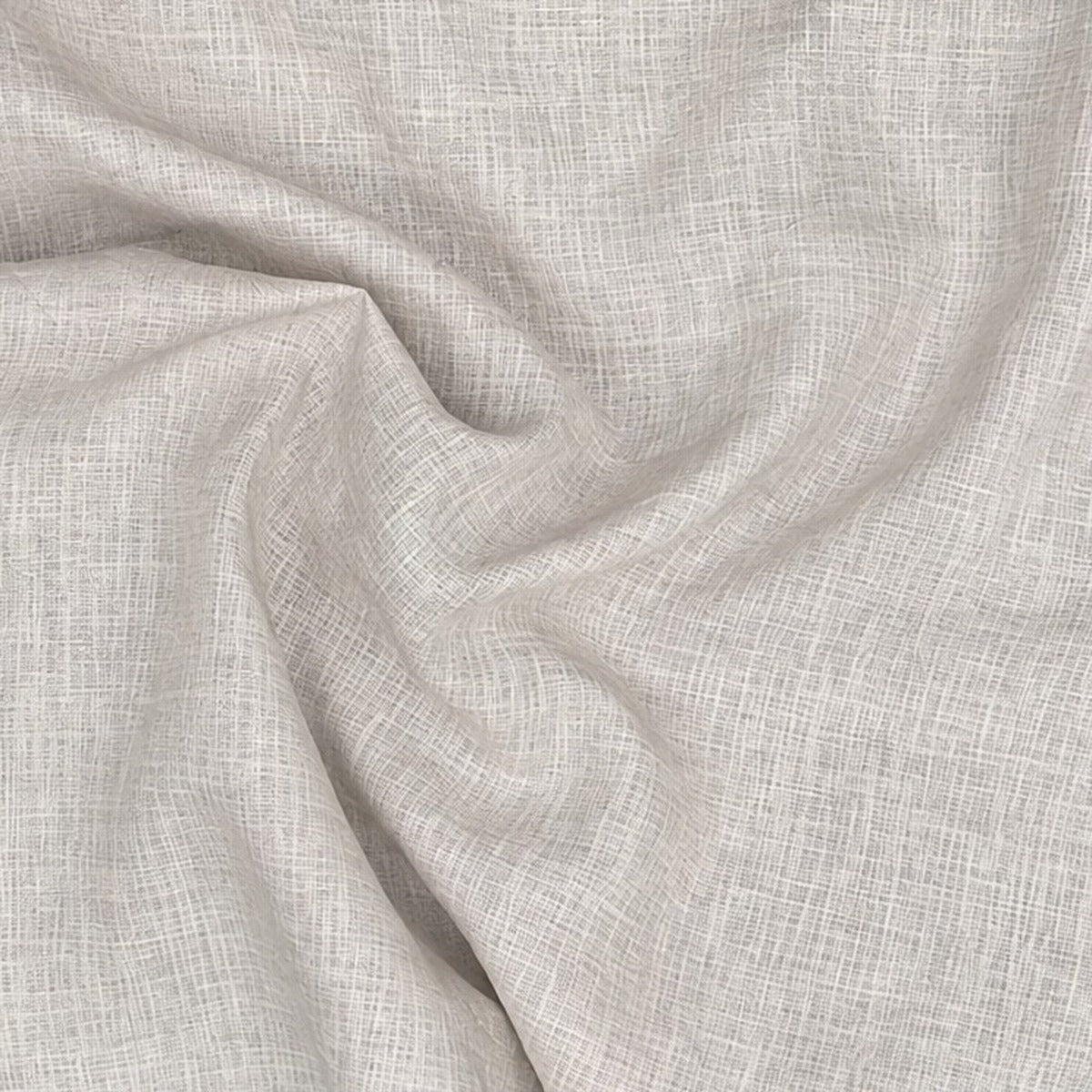 Vanilla Flax CALM linen fabric swatch