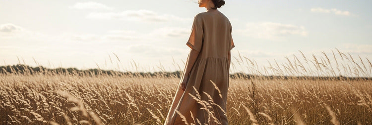 Which companies offer tailored linen dresses with fast shipping?