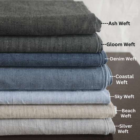 Premium 100% Washed Heavyweight Linen Fabric Collection MAGNIK, Soft & Thick by the Meter
