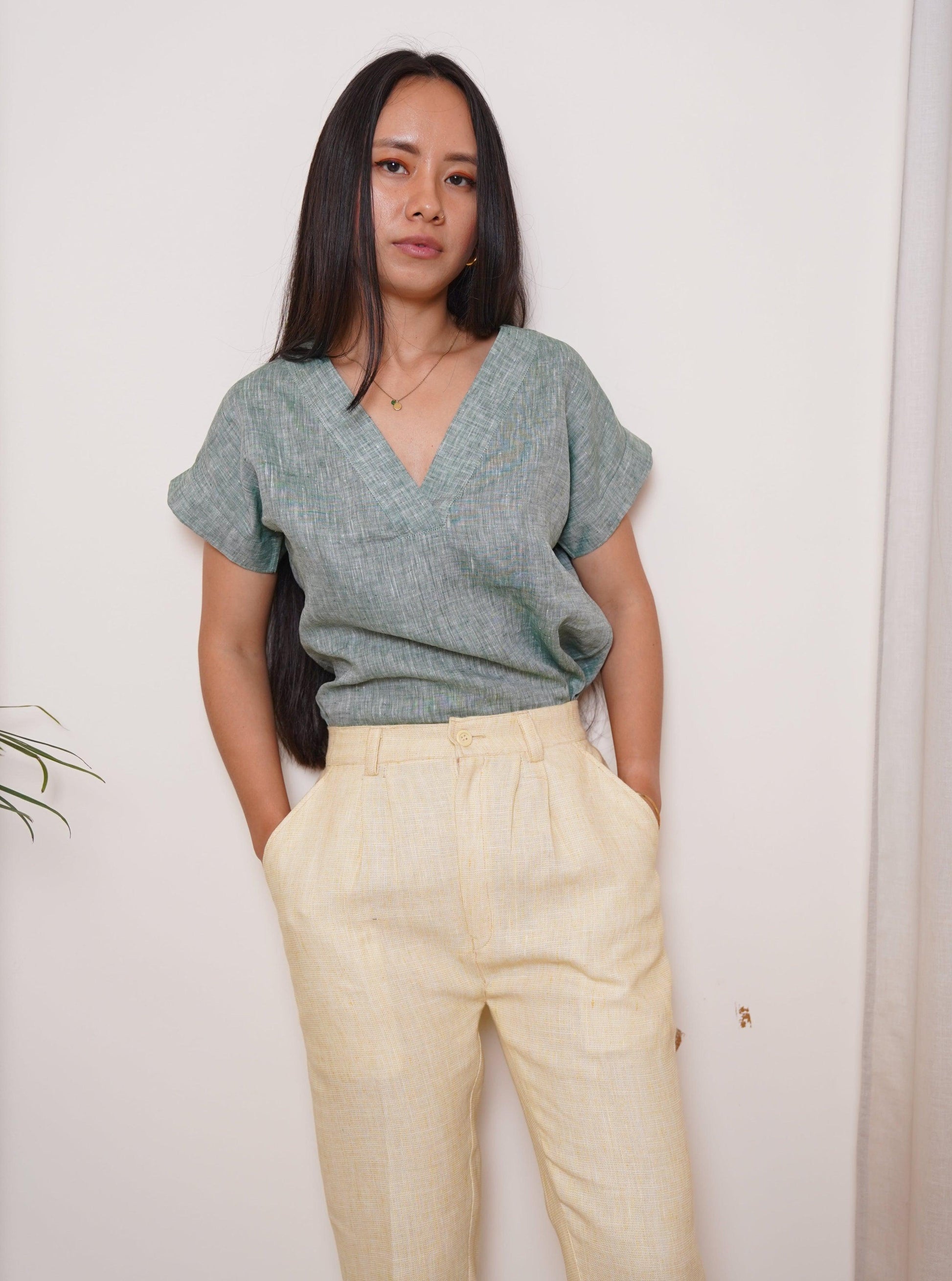 IRIS Linen Pants - OrganoLinen