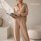 Women's Pure Linen Set in Almond Linen – Luma by OrganoLinen