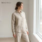Women's Pure Linen Set in Benca Beige – Luma by OrganoLinen