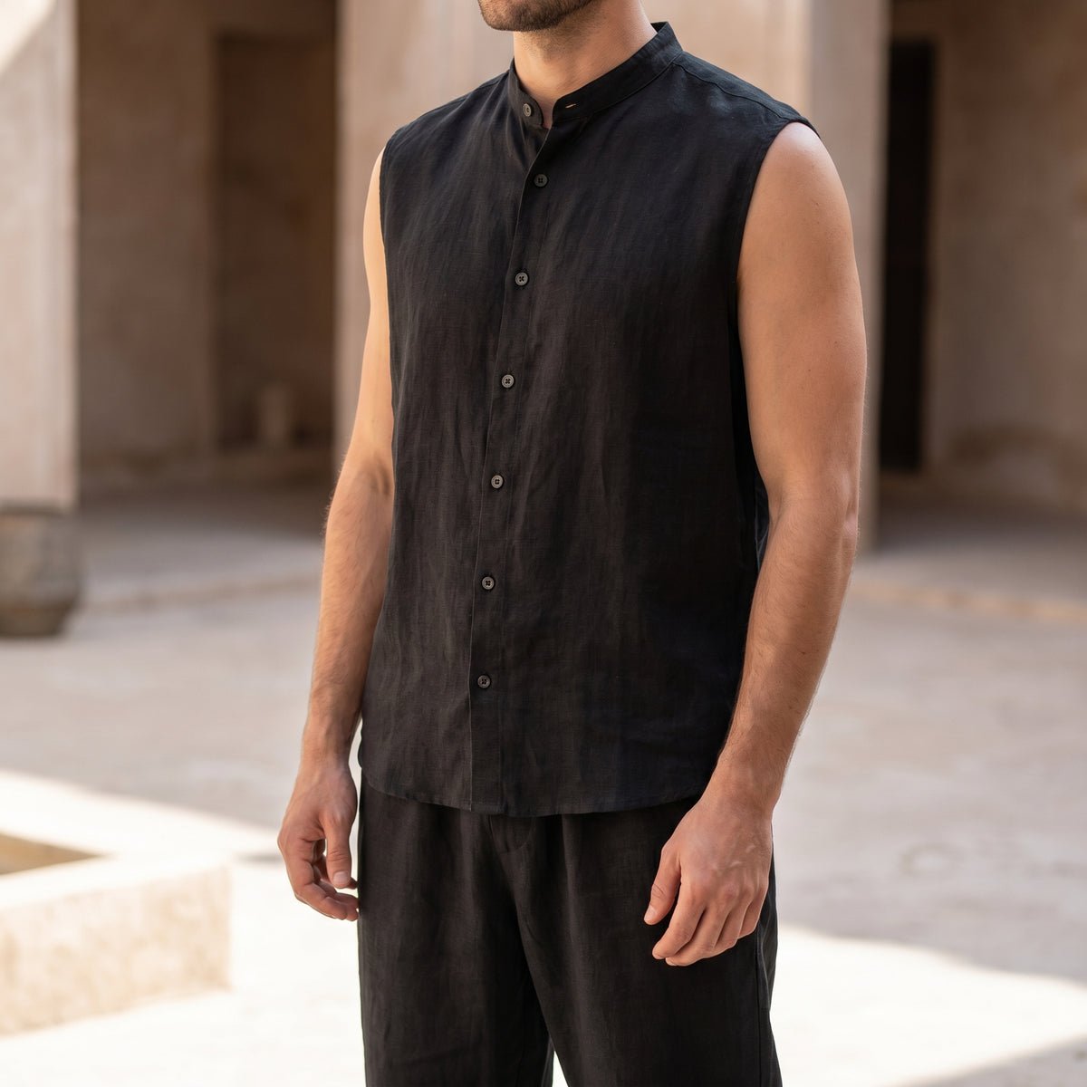 Men's Pure Linen Set – Drift by OrganoLinen