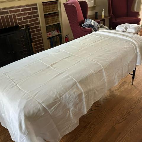 SNOOZE 100% Pure Linen FITTED Sheet – Massage Bed size 73" long 29", 31" Wide