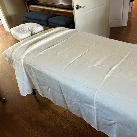 SLUMBER Massage Pure Linen Flat Sheet – TWIN XL