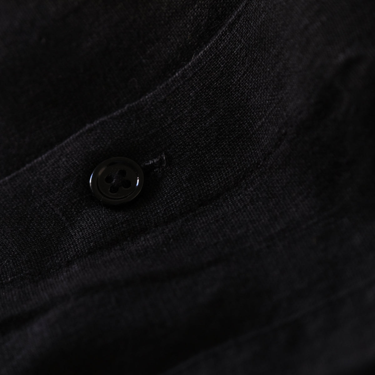 Men's Black Linen Shirt – Raven by OrganoLinen