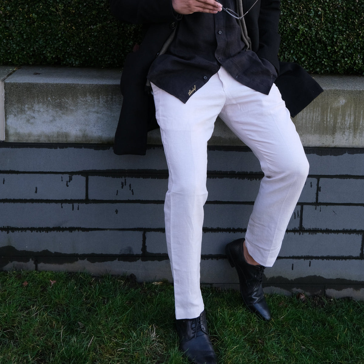All season Men’s Linen Pants ROMA | Italian Style | 25 Lea pure linen - OrganoLinen