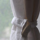 Custom Linen Café Curtain – Wisp by OrganoLinen