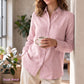Women's Pink Linen Shirt – Autumn by OrganoLinen