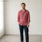 Men's Linen Shirt in Desert Rose – Ember by OrganoLinen