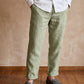 Men's linen pants in Pistachio Mist with loafers – OrganoLinen