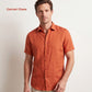 Men's Linen Shirt in Garnet Glaze – Ember by OrganoLinen