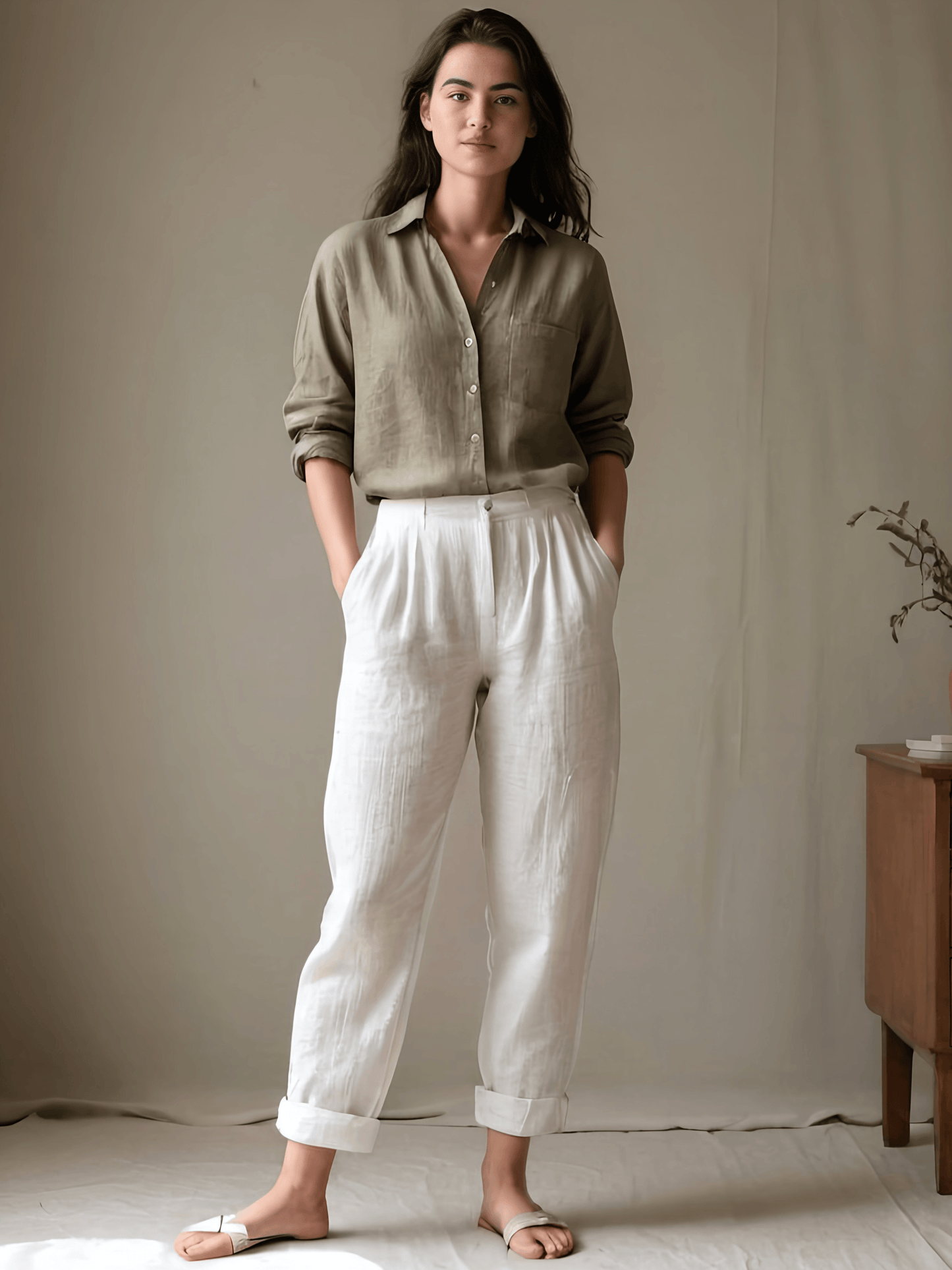 IRIS Linen Pants - OrganoLinen