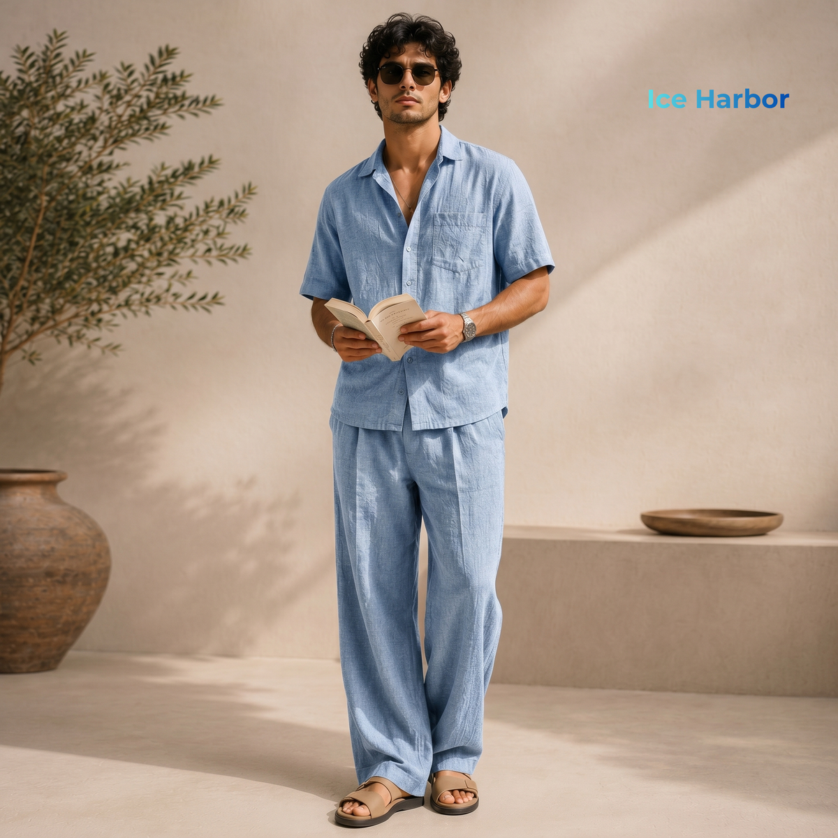 Men's Pure Linen Set – Noa by OrganoLinen