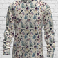 Chemise imprimée en lin blanc AIRY