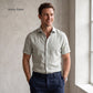Men's Linen Shirt in Misty Slate – Harbor by OrganoLinen