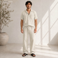 Men's Pure Linen Set in Soft Pearl – Noa by OrganoLinen