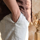 ECHO Men's Linen Pants – 3/4 Elastic Waist