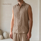 Men's Pure Linen Set in Mocha Stone – Drift by OrganoLinen