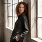 Women's Linen Shirt in Mossy Bark – Raven by OrganoLinen