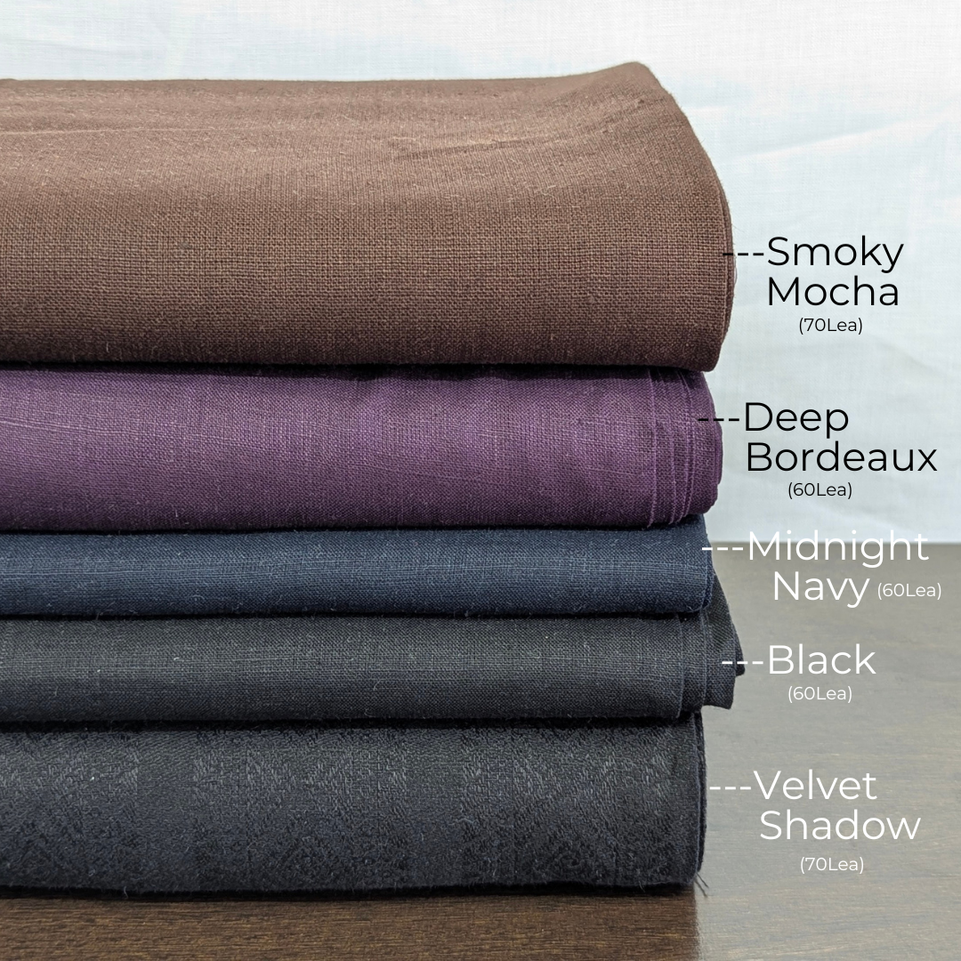 Chemise mandarine en lin AIDAN - Nuances d'été