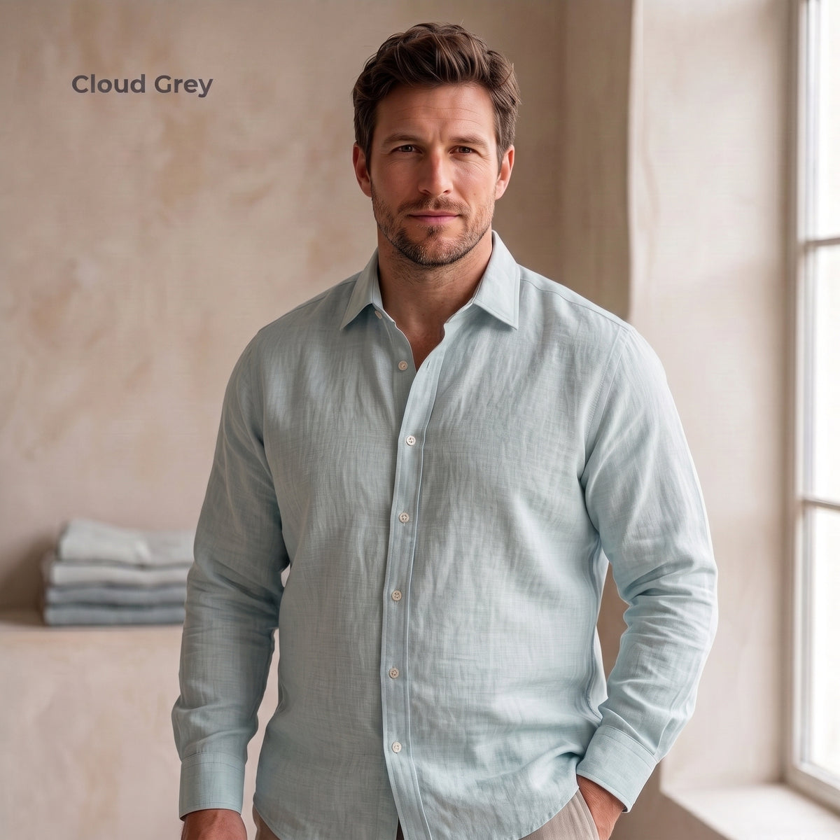 Chemise en pur lin HARBOUR