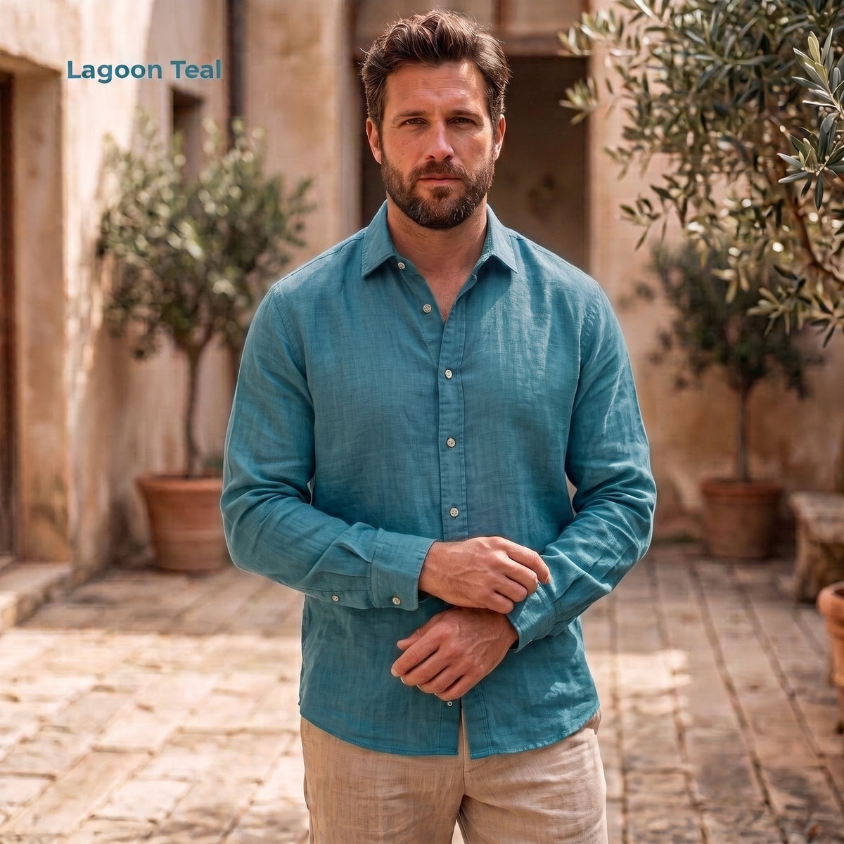 Chemise en pur lin HARBOUR