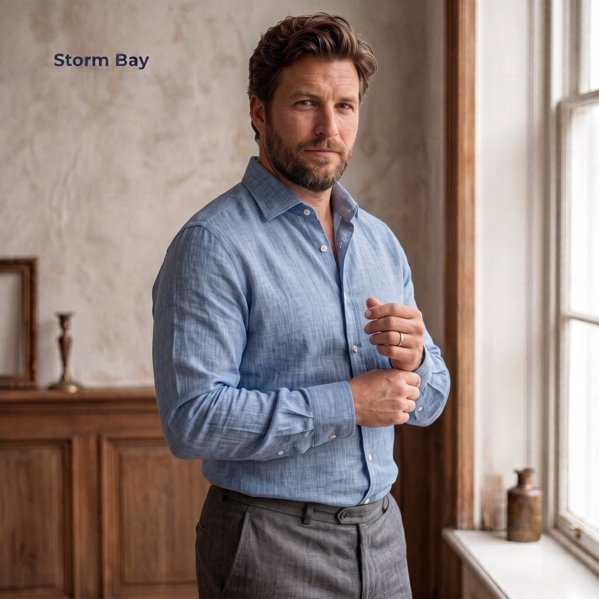Chemise en pur lin HARBOUR