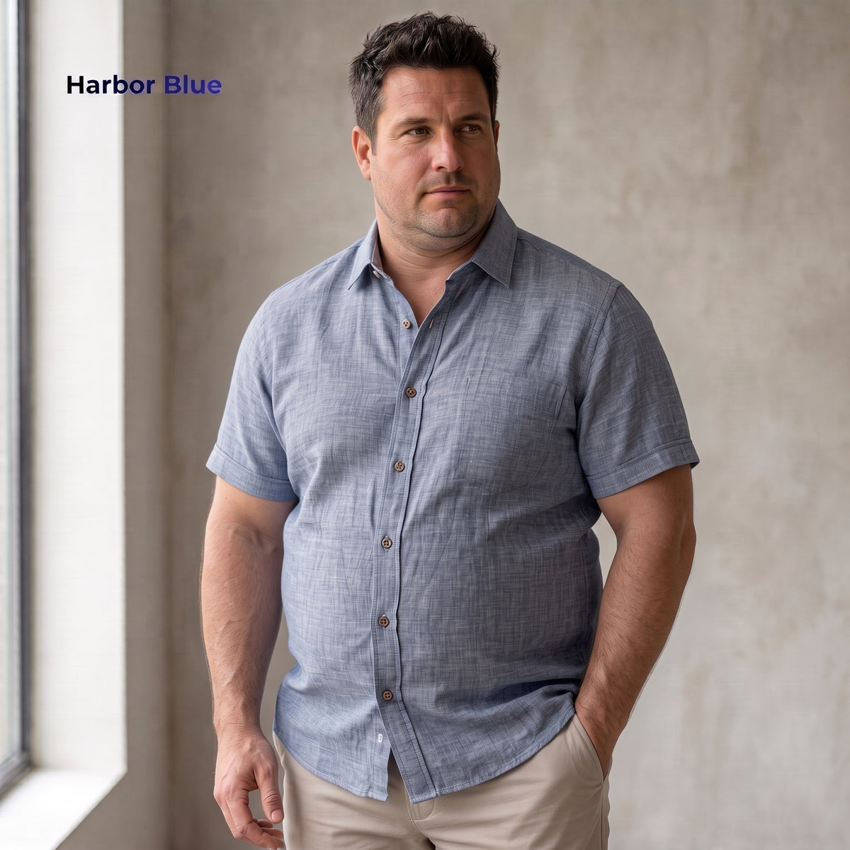 Chemise en pur lin HARBOUR