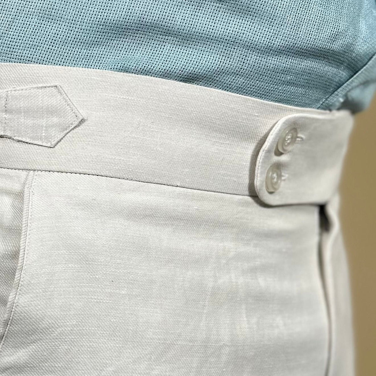 All season Men’s Linen Pants ROMA | Italian Style | 25 Lea pure linen - OrganoLinen