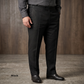 Men's Plus Size Pure Linen Pants in Black Motera – Roma by OrganoLinen