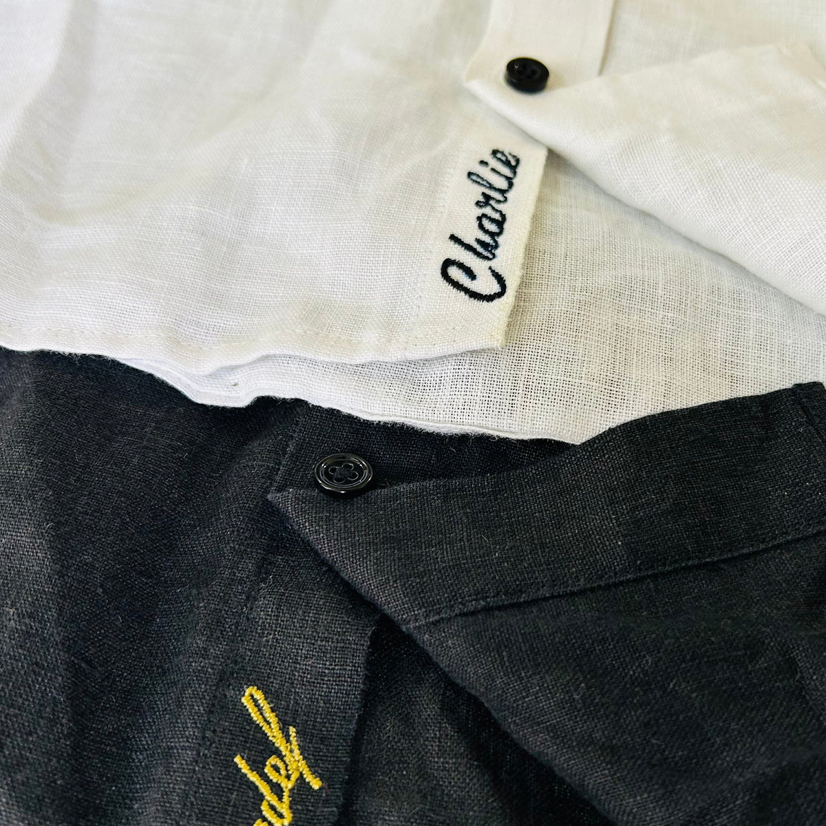 Chemise de villégiature à manches mi-longues en lin VISTA 