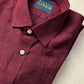 Men's Red Linen Shirt – Ember by OrganoLinen