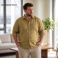 Chemise classique en lin RINO pour homme - Tan