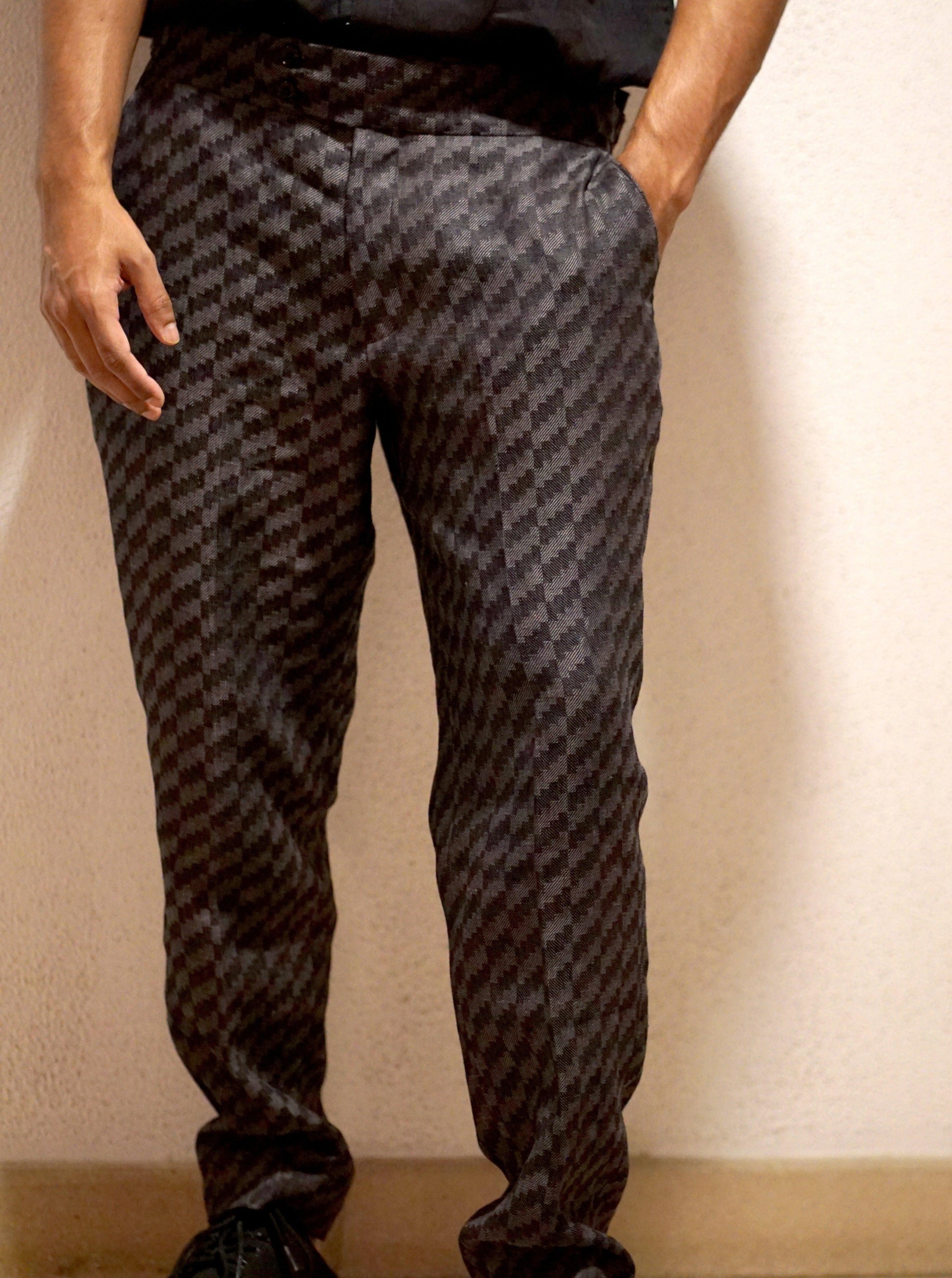 LUXE Linen Gurkha Trouser for Men - Stripe Collection - OrganoLinen