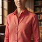 Women's Linen Shirt in Dusty Canyon – Ember by OrganoLinen