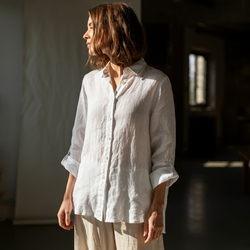 Women's Premium Linen Shirt – Luxe by OrganoLinen
