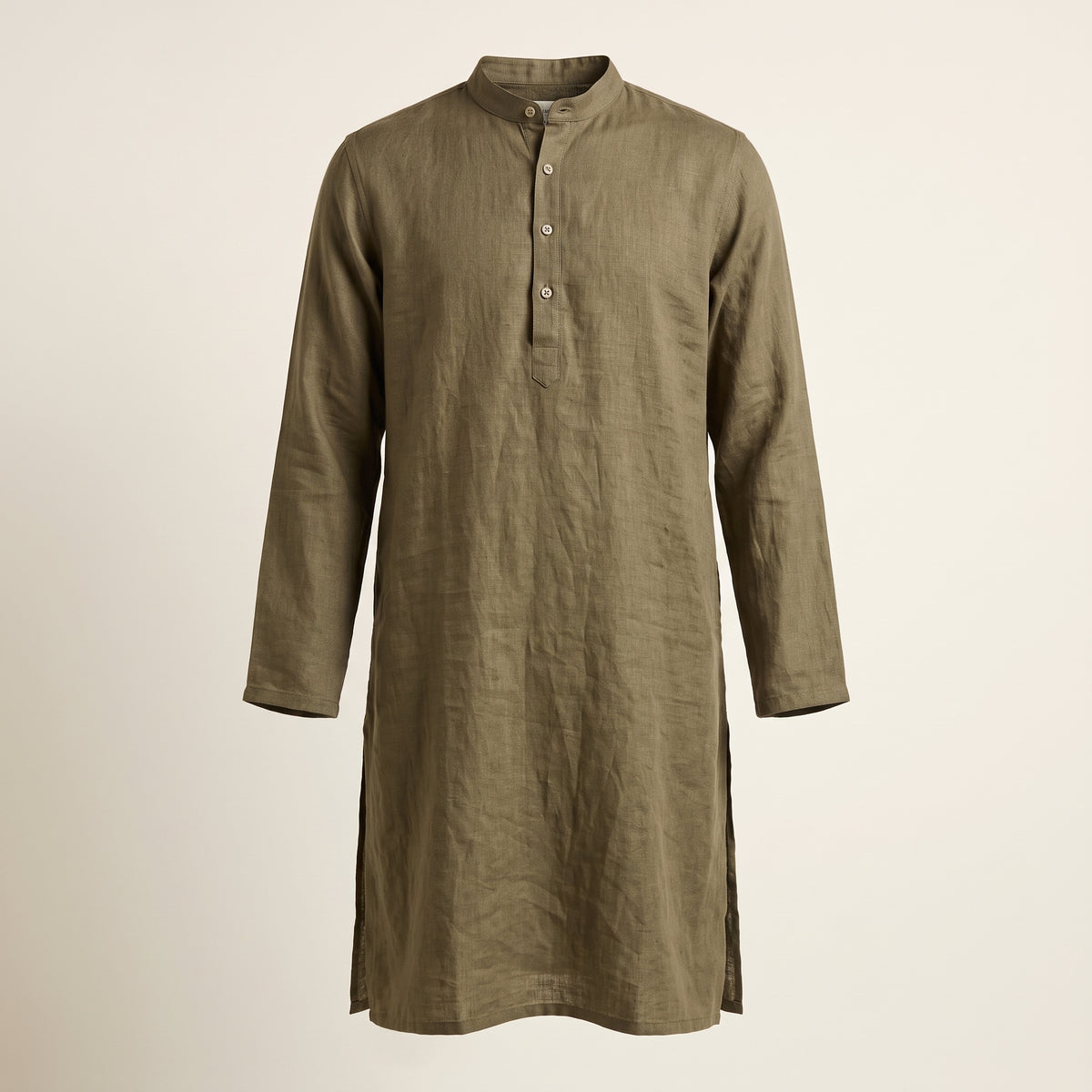 AIDAN Men's Long Linen Kurta