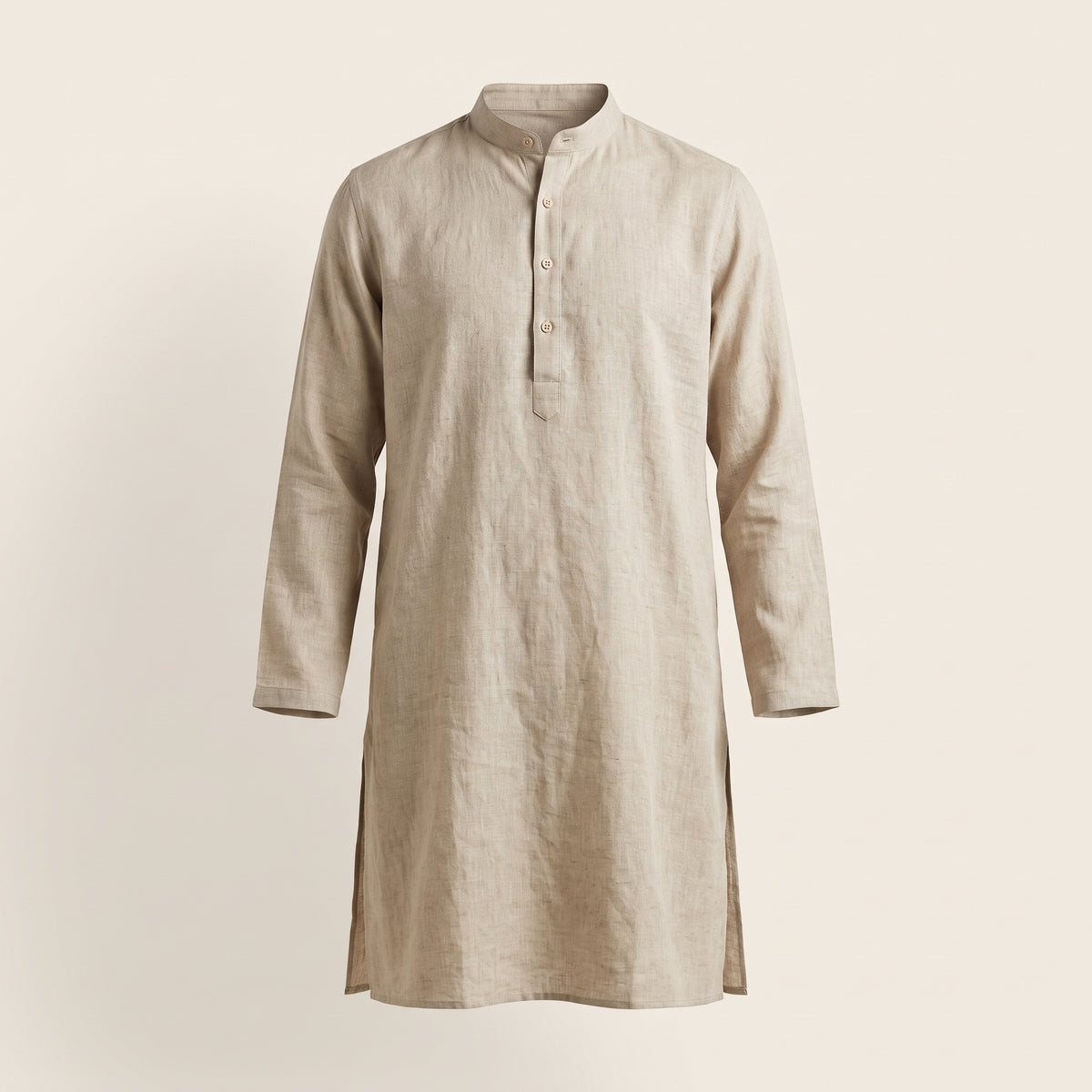 AIDAN Men's Long Linen Kurta
