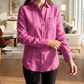 Women's Linen Shirt in Orchid Dusk – Autumn by OrganoLinen