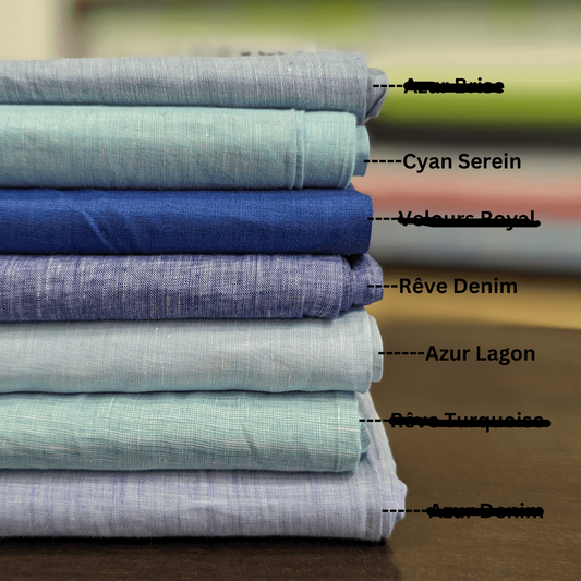 Premium Blue color Linen