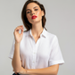 Women's White Linen Shirt – Cloud by OrganoLinen