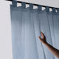LOOM – Custom Linen Curtain | Full Drop Panel with Loops or Ties