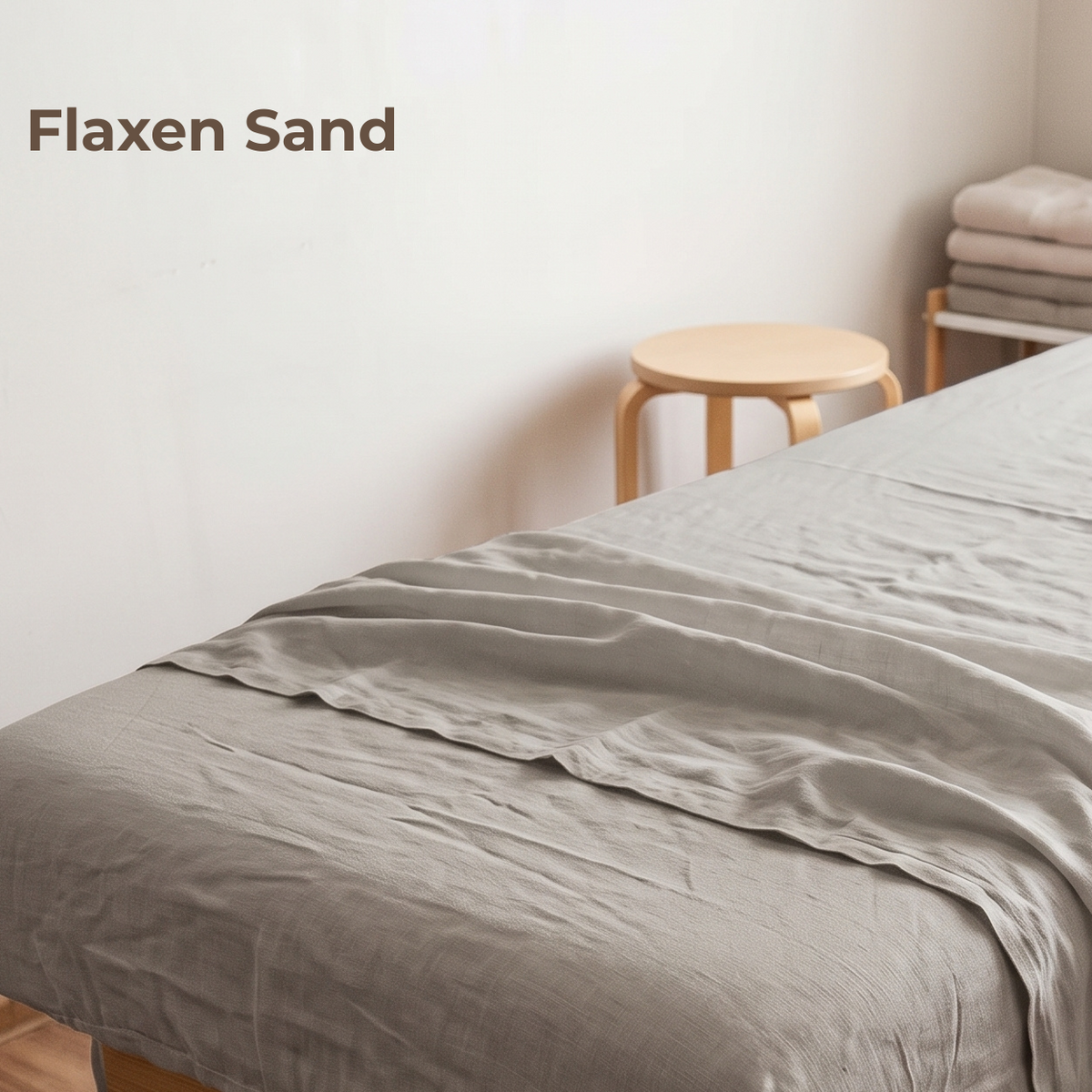 100% Linen Sheet Set for Massage in Flaxen Sand – Dream by OrganoLinen