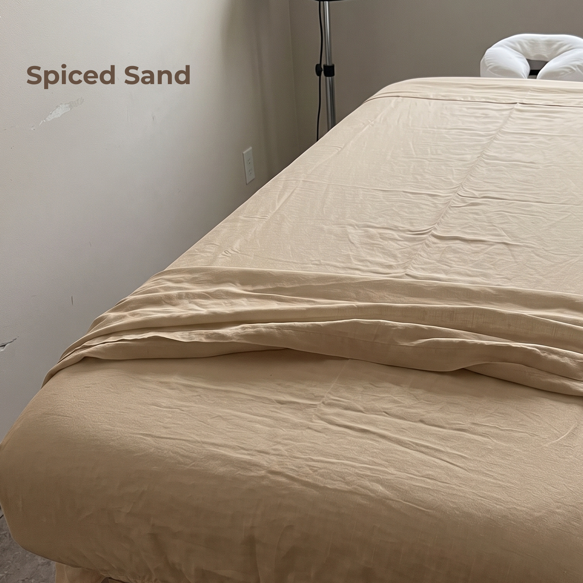 100% Linen Sheet Set for Massage in Spiced Sand – Dream by OrganoLinen