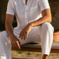 Men's Pure Linen Pants in White Motera – Echo by OrganoLinen