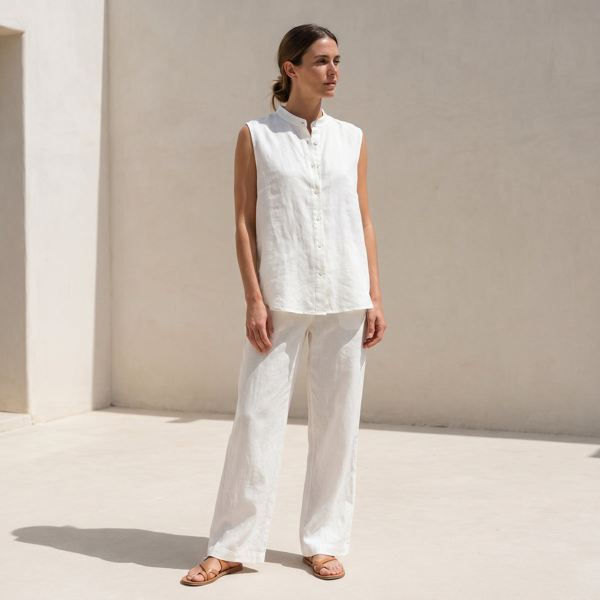 Women's Pure Linen Set – Elara by OrganoLinen