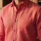 Men's Linen Shirt in Dusty Canyon – Ember by OrganoLinen